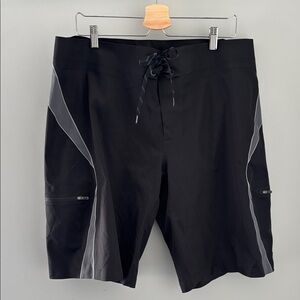 lululemon Black and Gray Board Shorts